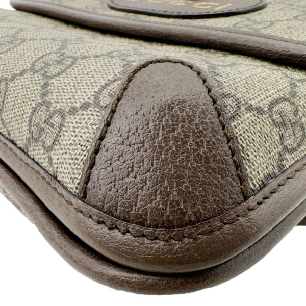 GUCCI Neo Vintage Small GG Supreme Canvas Messenger Crossbody Bag Beige 501050