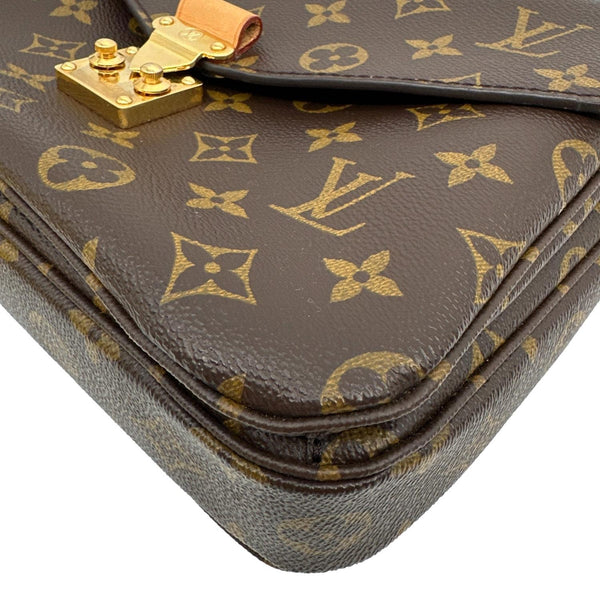 LOUIS VUITTON Metis Pochette Monogram Canvas Crossbody Bag Brown