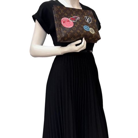 LOUIS VUITTON World Tour Monogram Canvas Toiletry Pouch Brown