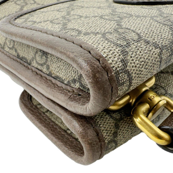 GUCCI Neo Vintage Small GG Supreme Canvas Messenger Crossbody Bag Beige 501050