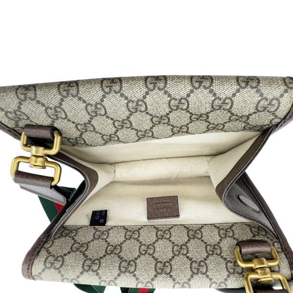 GUCCI Neo Vintage Small GG Supreme Canvas Messenger Crossbody Bag Beige 501050