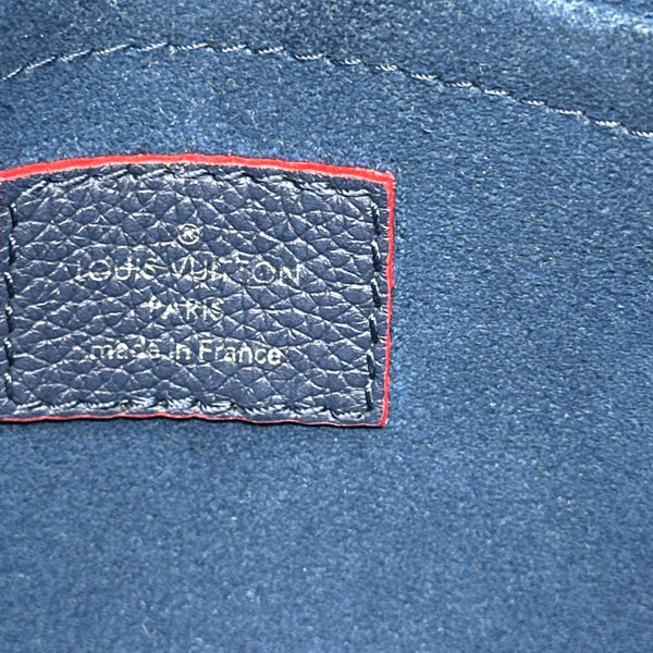 LOUIS VUITTON Mylockme Leather Chain Crossbody Bag Blue