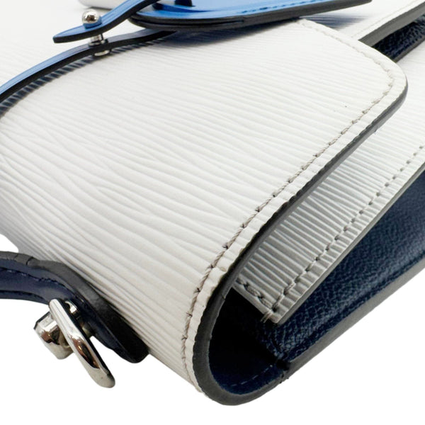 LOUIS VUITTON Neo Monceau Epi Leather Crossbody Bag White