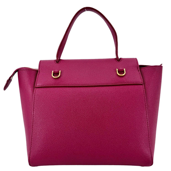 CELINE Micro Belt Grained Calfskin Leather Shoulder Bag Burgundy
