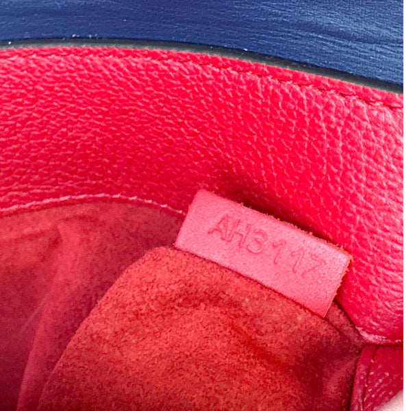 LOUIS VUITTON Very Chain Monogram Leather Chain Crossbody Bag Red