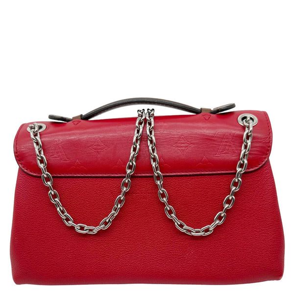 LOUIS VUITTON Very Chain Monogram Leather Chain Crossbody Bag Red