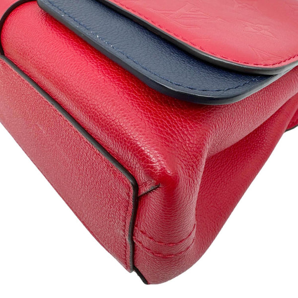 LOUIS VUITTON Very Chain Monogram Leather Chain Crossbody Bag Red