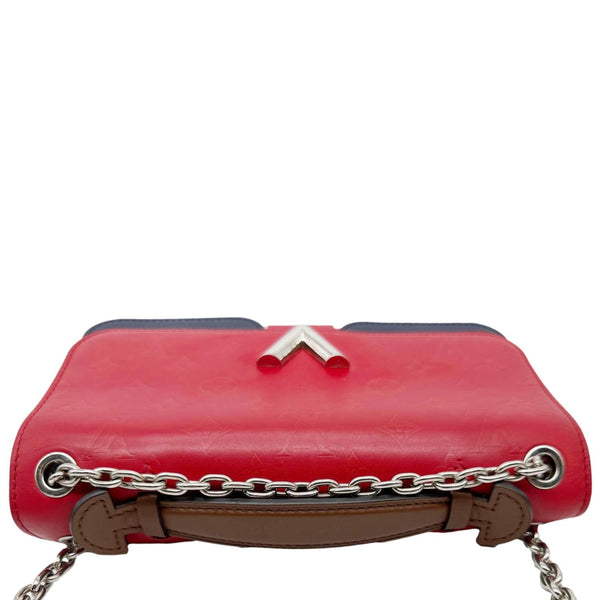 LOUIS VUITTON Very Chain Monogram Leather Chain Crossbody Bag Red