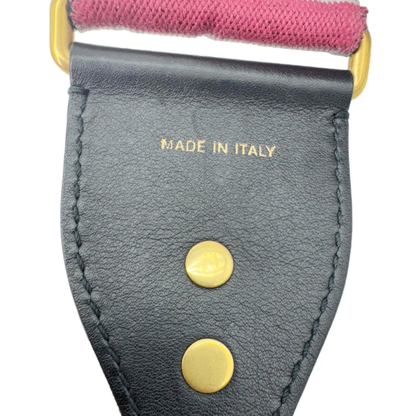 CHRISTIAN DIOR  Studded Embroidered Canvas Shoulder Strap Rainbow