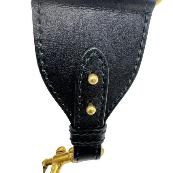 CHRISTIAN DIOR  Studded Embroidered Canvas Shoulder Strap Rainbow