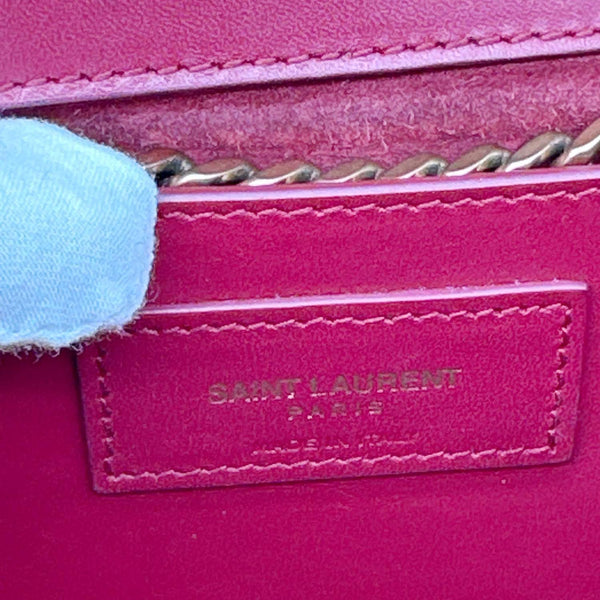 YVES SAINT LAURENT Kate Tassel Leather Chain Crossbody Bag Red