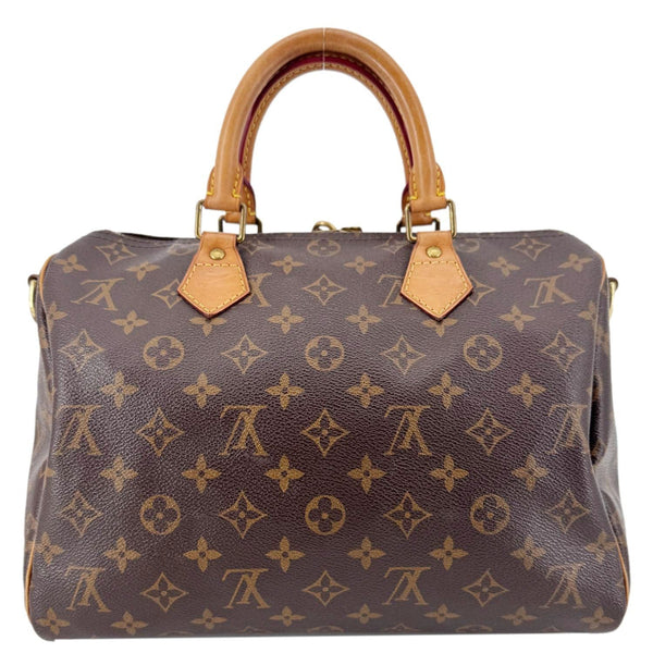 LOUIS VUITTON Speedy 30 Bandouliere Monogram Canvas Crossbody Bag Brown