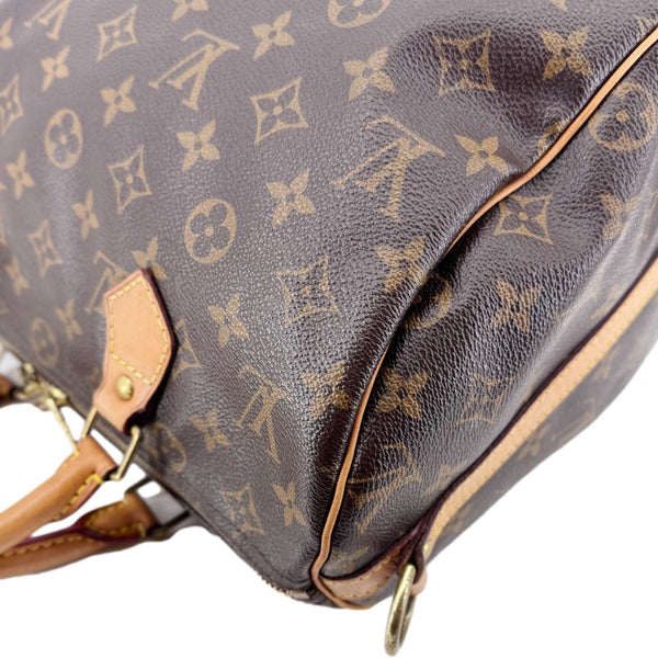 LOUIS VUITTON Speedy 30 Bandouliere Monogram Canvas Crossbody Bag Brown