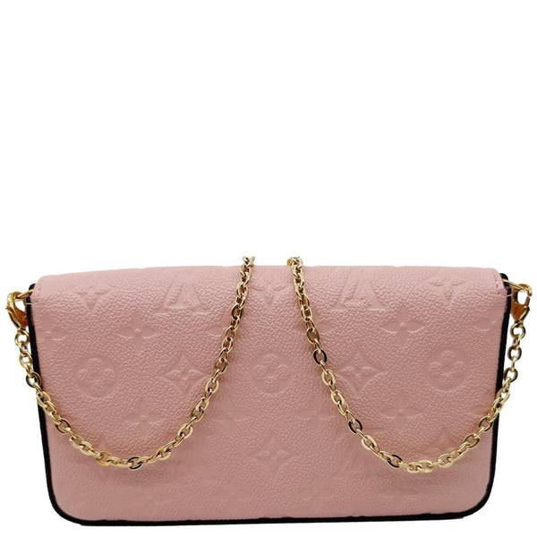 LOUIS VUITTON Felicie Pochette Epi Leather Crossbody Bag Pink