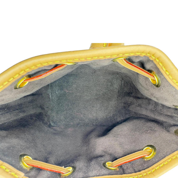 LOUIS VUITTON Nano Noe Monogram Canvas Crossbody Bag Brown