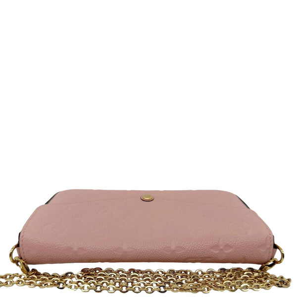 LOUIS VUITTON Felicie Pochette Epi Leather Crossbody Bag Pink