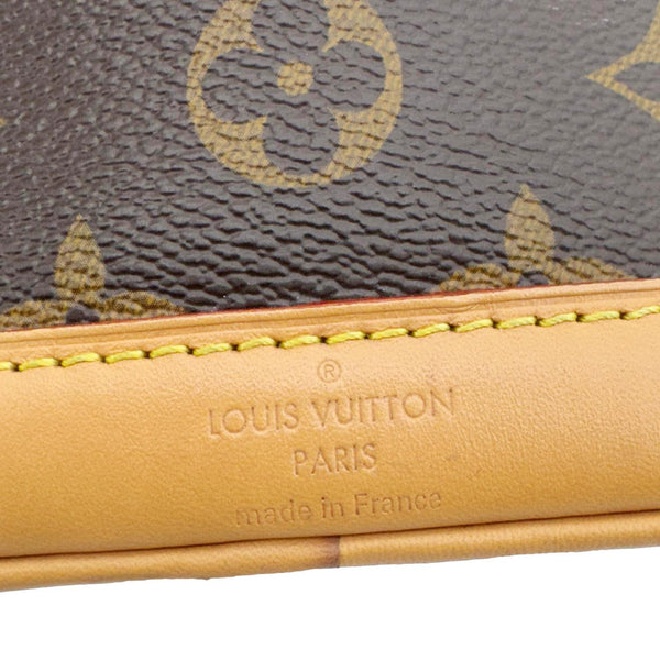 LOUIS VUITTON Nano Noe Monogram Canvas Crossbody Bag Brown