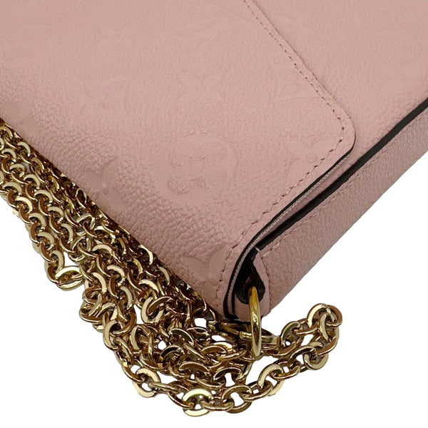 LOUIS VUITTON Felicie Pochette Epi Leather Crossbody Bag Pink