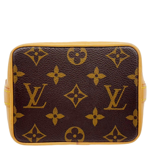 LOUIS VUITTON Nano Noe Monogram Canvas Crossbody Bag Brown
