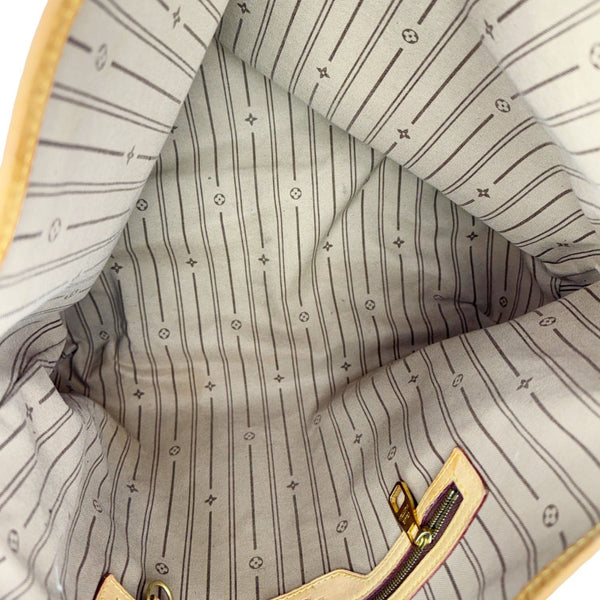 LOUIS VUITTON Delightful MM Monogram Canvas Hobo Bag Brown