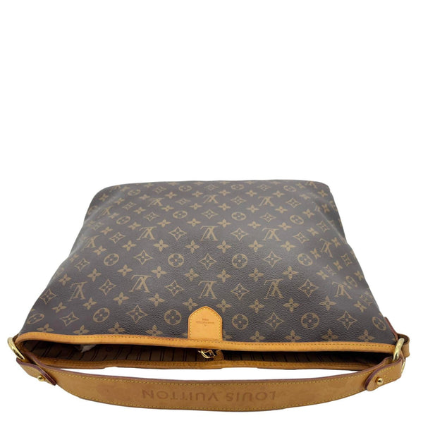 LOUIS VUITTON Delightful MM Monogram Canvas Hobo Bag Brown