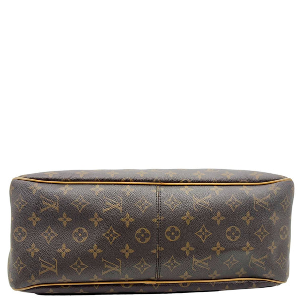 LOUIS VUITTON Delightful MM Monogram Canvas Hobo Bag Brown