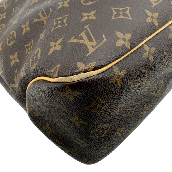 LOUIS VUITTON Delightful MM Monogram Canvas Hobo Bag Brown