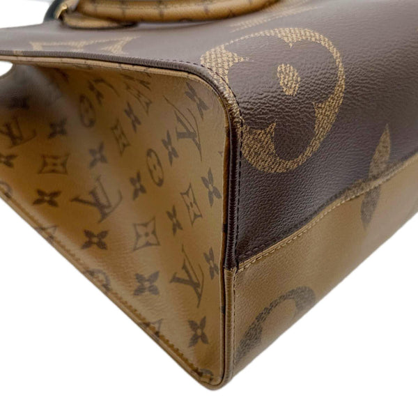 LOUIS VUITTON Onthego MM Giant Monogram Reverse Canvas Tote Bag Brown