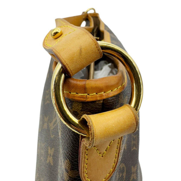 LOUIS VUITTON Delightful MM Monogram Canvas Hobo Bag Brown
