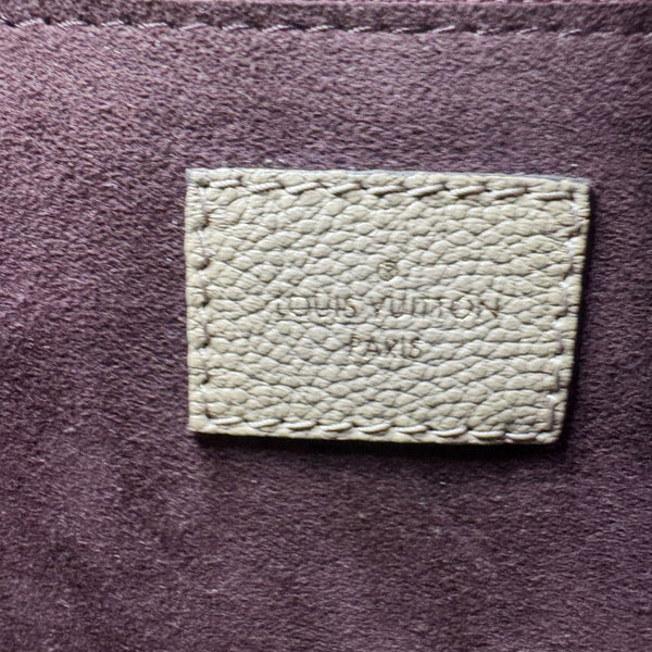 LOUIS VUITTON Neverfull MM Empreinte Leather Tote Shoulder Bag Beige