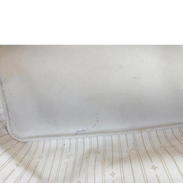 LOUIS VUITTON Neverfull GM Damier Azur Tote Shoulder Bag White