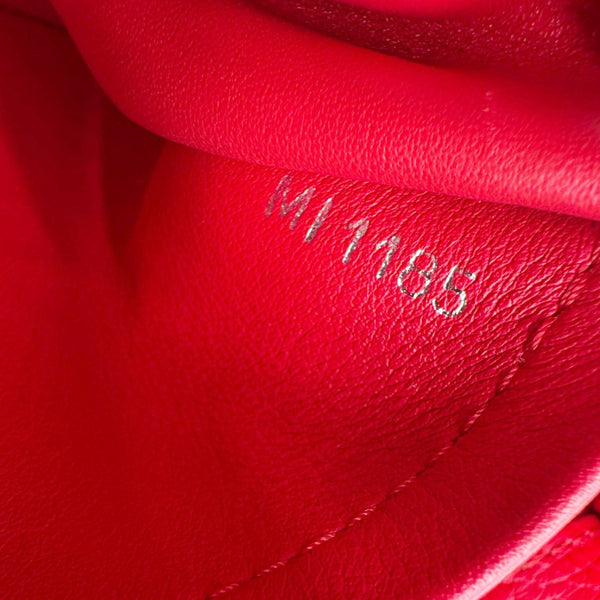 LOUIS VUITTON Capucines MM Taurillon Leather Satchel Bag Red