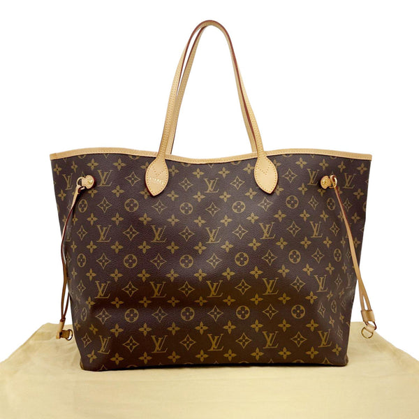 LOUIS VUITTON Neverfull GM Monogram Canvas Tote Bag Brown