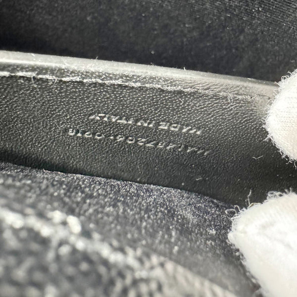 YVES SAINT LAURENT Envelope Flap Quilted Caviar Leather Chain Shoulder Bag Black