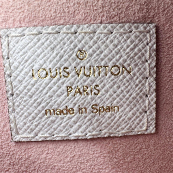 LOUIS VUITTON Double Zip Pochette Giant Monogram Jungle Crossbody Bag Red