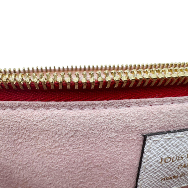 LOUIS VUITTON Double Zip Pochette Giant Monogram Jungle Crossbody Bag Red