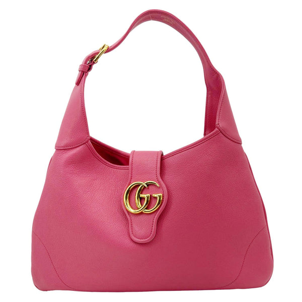GUCCI Aphrodite Medium Leather Shoulder Bag Pink 726274