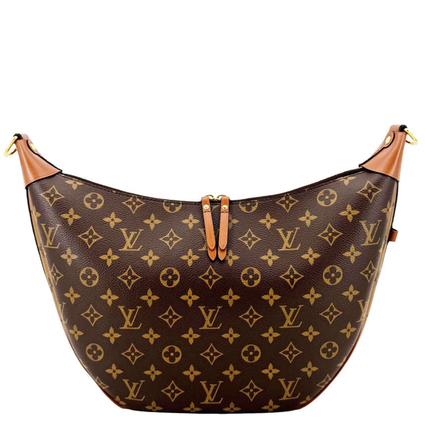 LOUIS VUITTON Loop Reverse Monogram Canvas Hobo Shoulder Bag Brown