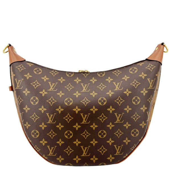 LOUIS VUITTON Loop Reverse Monogram Canvas Hobo Shoulder Bag Brown
