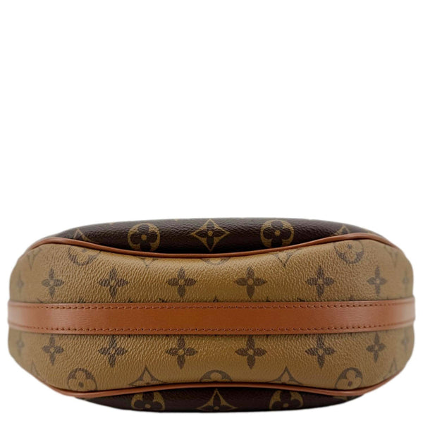 LOUIS VUITTON Loop Reverse Monogram Canvas Hobo Shoulder Bag Brown