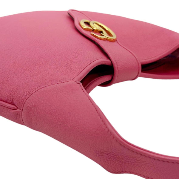 GUCCI Aphrodite Medium Leather Shoulder Bag Pink 726274