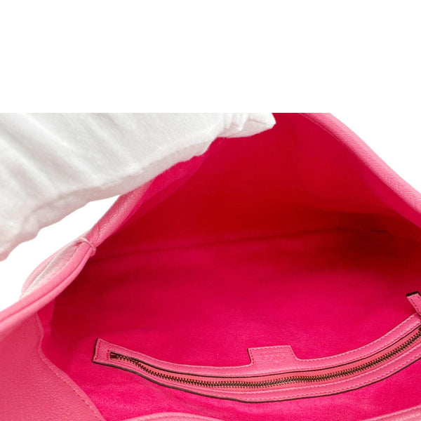 GUCCI Aphrodite Medium Leather Shoulder Bag Pink 726274