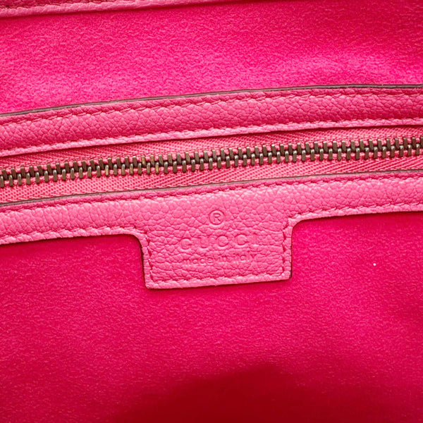 GUCCI Aphrodite Medium Leather Shoulder Bag Pink 726274