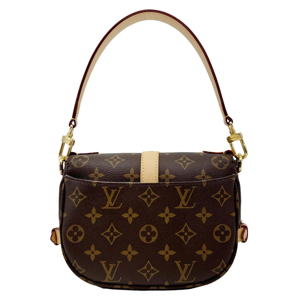 LOUIS VUITTON Saumur BB Monogram Canvas Shoulder Bag Brown