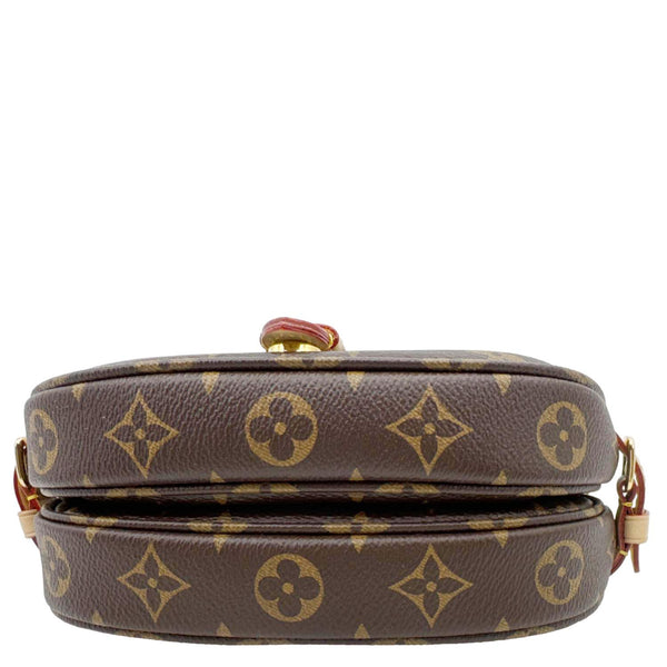 LOUIS VUITTON Saumur BB Monogram Canvas Shoulder Bag Brown