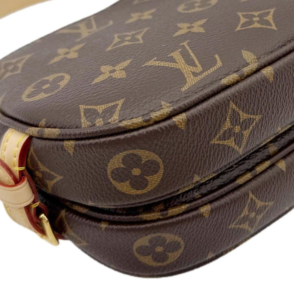 LOUIS VUITTON Saumur BB Monogram Canvas Shoulder Bag Brown
