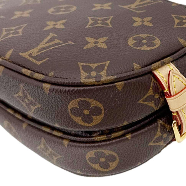 LOUIS VUITTON Saumur BB Monogram Canvas Shoulder Bag Brown