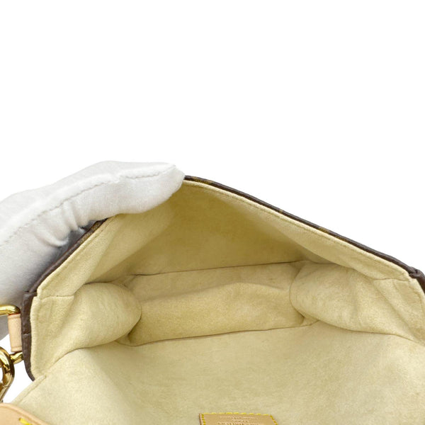 LOUIS VUITTON Saumur BB Monogram Canvas Shoulder Bag Brown