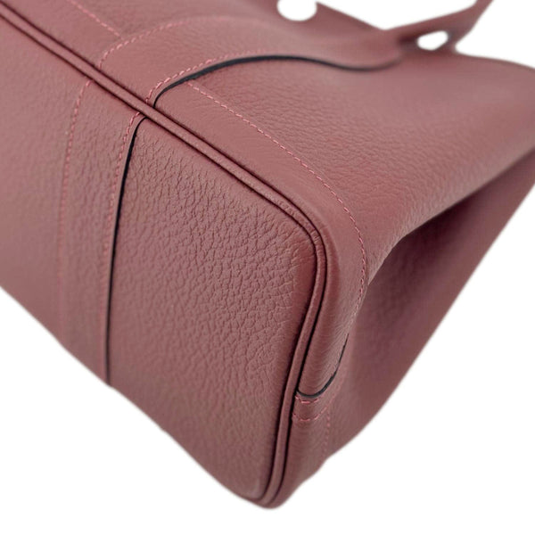 HERMES Garden Party 30 TPM Leather Tote Bag Maroon