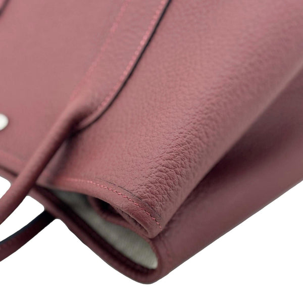 HERMES Garden Party 30 TPM Leather Tote Bag Maroon